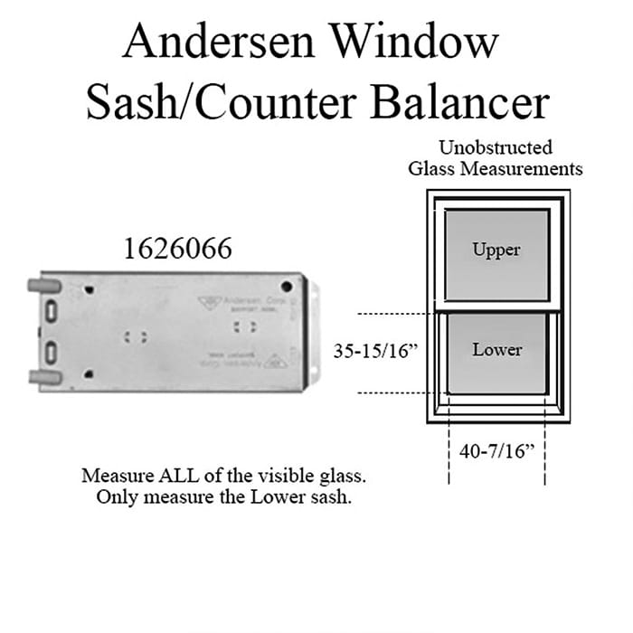 Andersen 200 Series Narroline Window Sash/Counter Balancer,