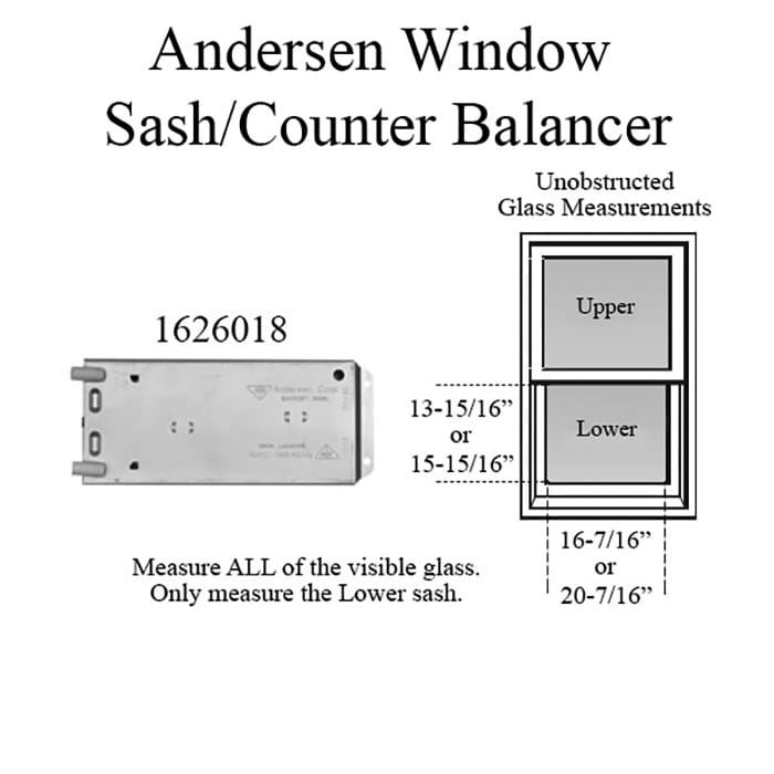 Andersen 200 Series Narroline Window Sash/Counter Balancer -
