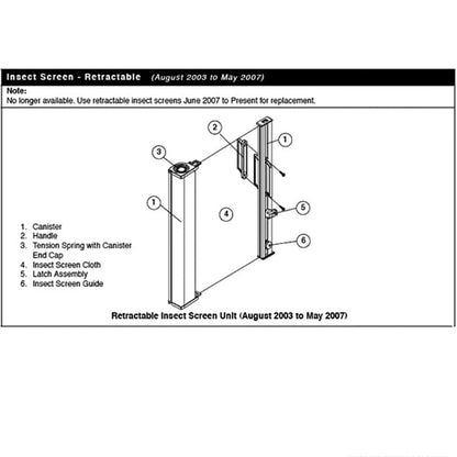 Andersen Frenchwood Gliding Doors - Retainer w/Screws - Retr
