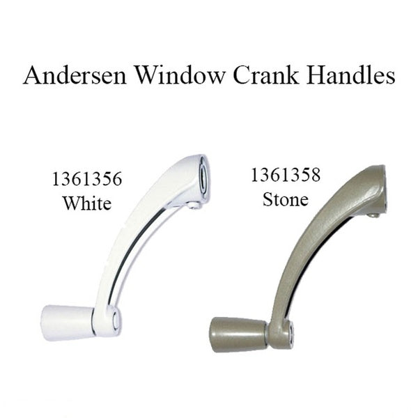 Andersen Window Improved/E-Z Casement Crank/Handle- Classic Style - White