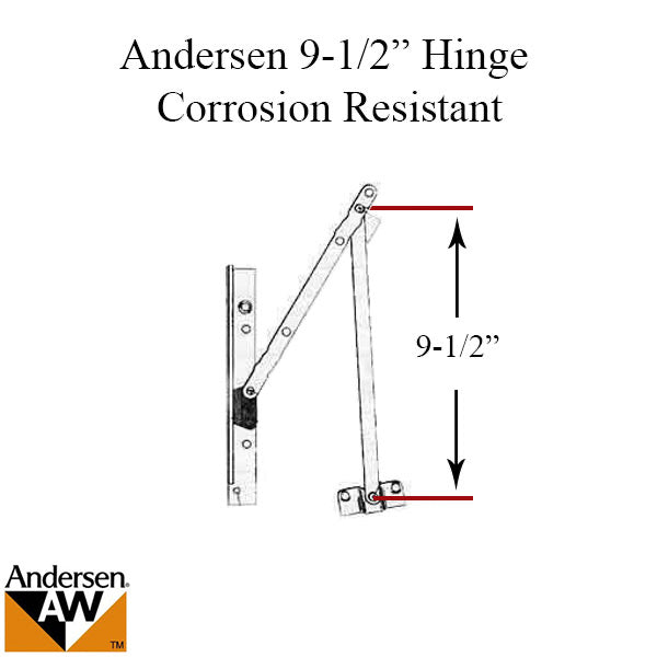 Andersen Awning 9-1/2 Hinge, High Corrosion Resistant - Disc