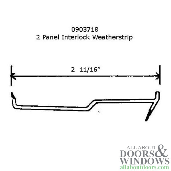 Andersen Perma-Shield Gliding Door Operating Weatherstrip, Meeting Stile - Sandtone