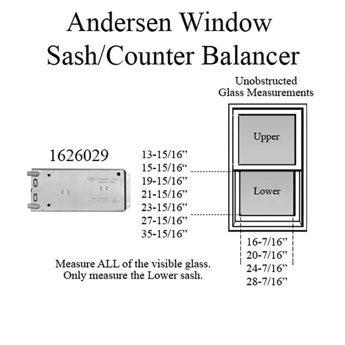 Andersen 200 Series Narroline Window Sash/Counter Balancer -