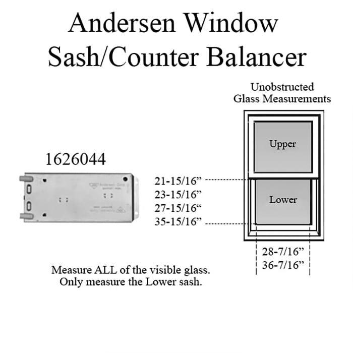 Andersen Windows - Perma-Shield Narroline Counter Balancer,