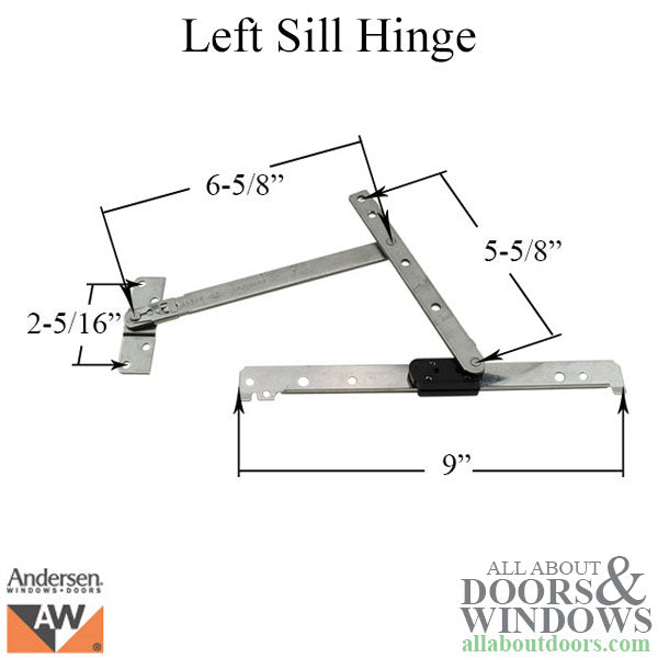 Andersen Left Sill Hinge, Old Style