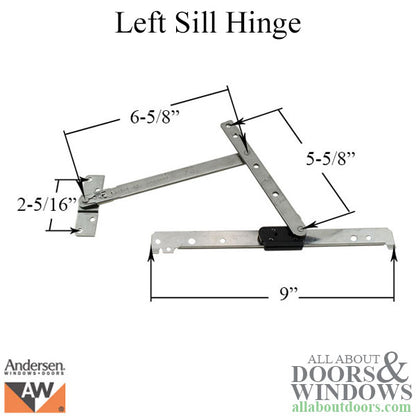 Andersen Left Sill Hinge, Old Style