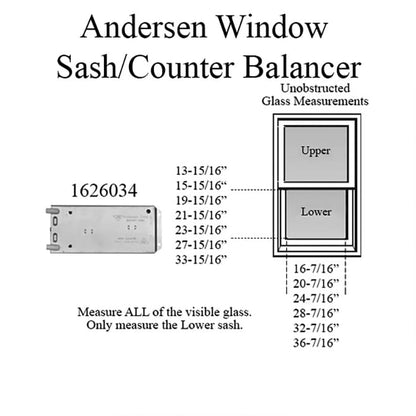Andersen 200 Series Narroline Window Sash/Counter Balancer -