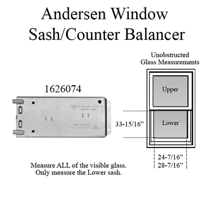 Andersen 200 Series Narroline Window Sash/Counter Balancer -Left Hand 11L