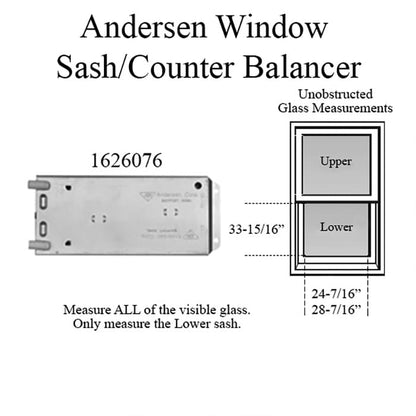 Andersen 200 Series Narroline Window Sash/Counter Balancer, Right Hand - 11R
