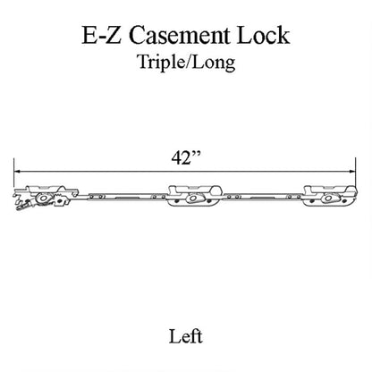 Andersen Perma-Shield Improved/E-Z Casement Lock - Triple/Long (Impact Resistant) - Left