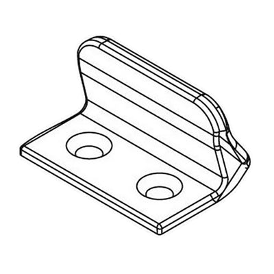 Andersen Exterior Sill Stormwatch Bracket w/ Screws - Sandtone