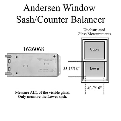 Andersen 200 Series Narroline Window Sash/Counter Balancer,