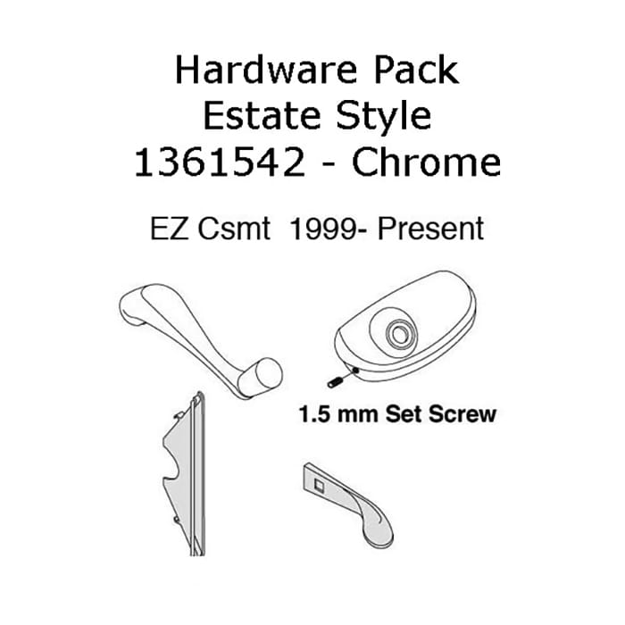 Andersen Window Hardware Pack, EZ Casement, Estate Style - C