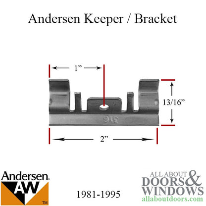 Andersen Standard Duty Perma-Shield Awning Window Keeper/Bracket | Window Hardware