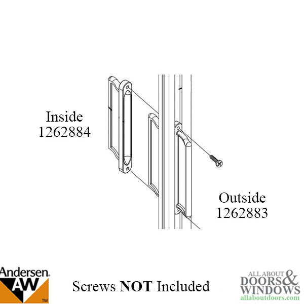 Andersen Retractable Insect Screen Exterior Handle, August 2