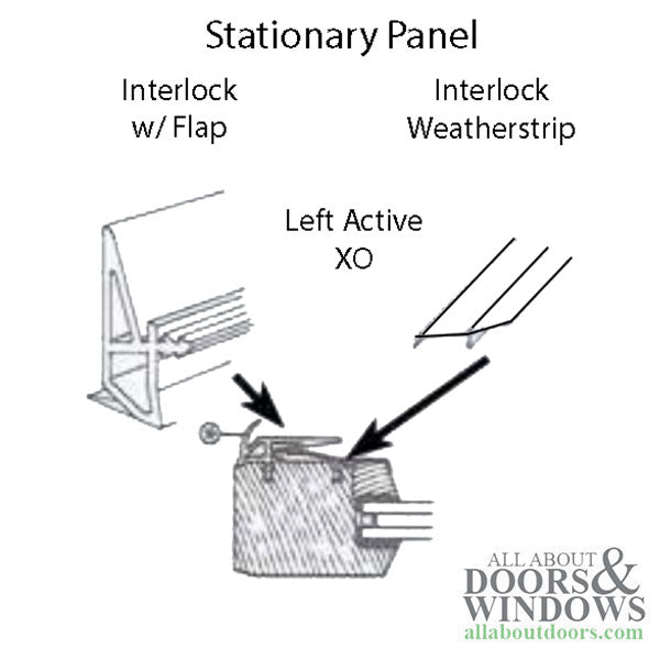 Andersen Interlock Weatherstrip - Wood Gliding