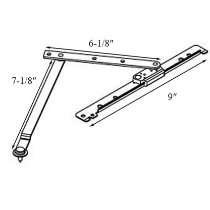 Unavailable - Hinge, Head, Left Andersen Casement, 20 Inch