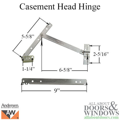Andersen Right Head Hinge for Casement Windows - Discontinued