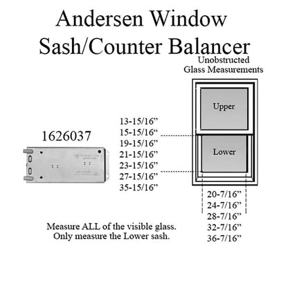 Andersen 200 Series Narroline Window Sash/Counter Balancer -