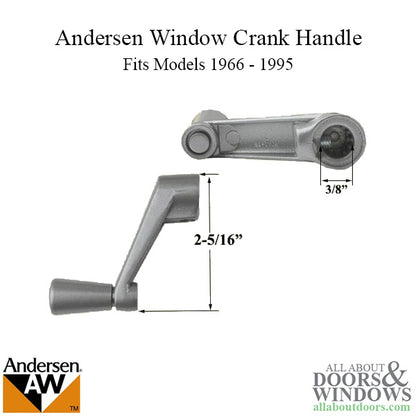 Andersen Window Perma-Shield Crank Handle - Silver