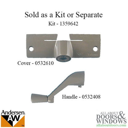 Andersen Casement Window Operator Cover & Handle - Stone