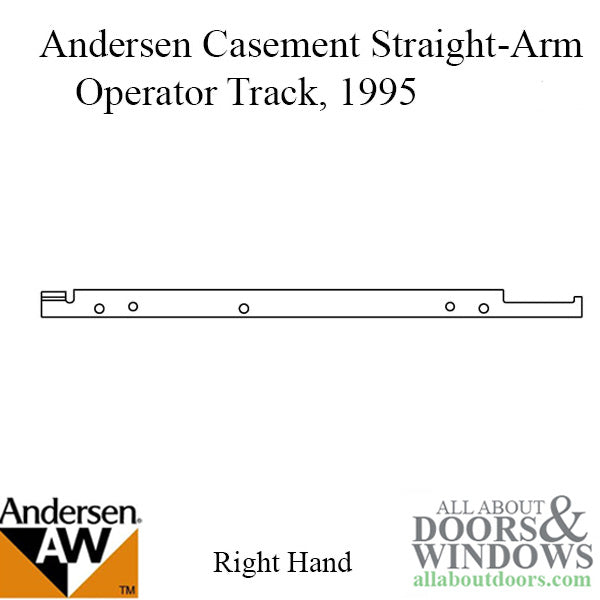 Andersen Window Straight Arm Operator Channel / Track, Strai