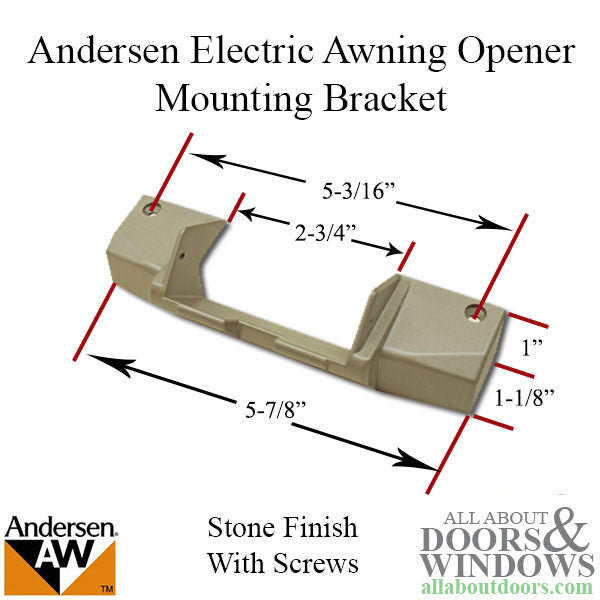 Andersen E-Z Awning Electric Opener Mounting Bracket with In