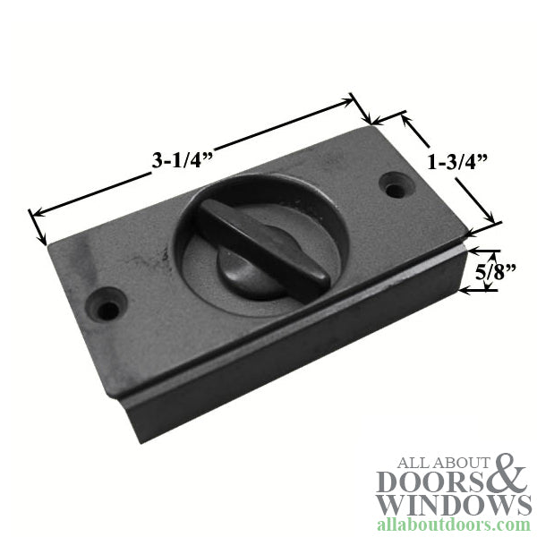 Andersen 3-Panel Primed Gliding Door Screen Latch / Lock - Stone