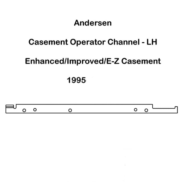 Andersen Window Straight Arm Operator Channel / Track, Strai