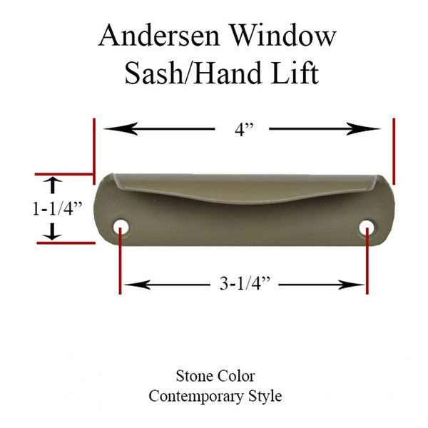 Andersen Contemporary Hand Lift, 200 Series (plastic ) - Stone