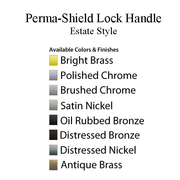 Andersen Perma-Shield Lock Handle, Estate Style - Chrome