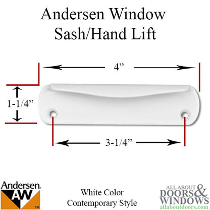 Andersen Contemporary Hand Lift, 200 Series (plastic) - White