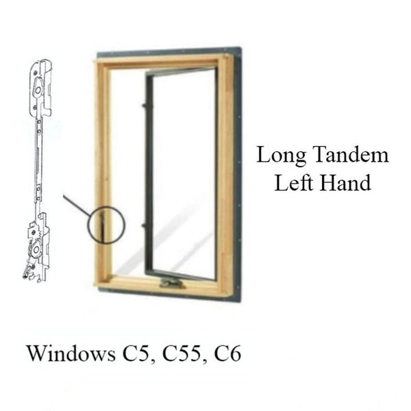 Andersen Tandem Replacement Casement Lock, Long, Left Hand