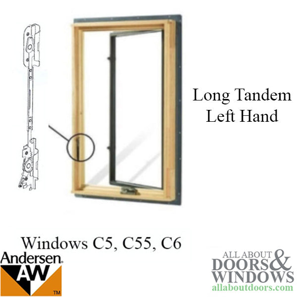 Andersen Tandem Replacement Casement Lock, Long, Left Hand