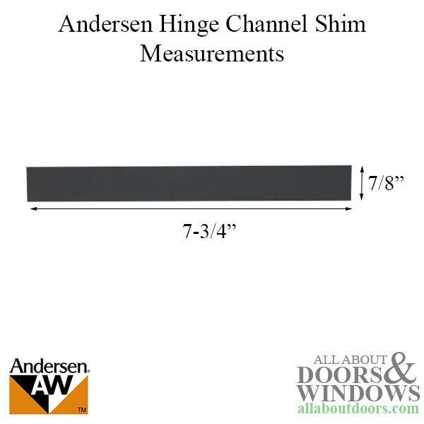 Andersen Perma-Shield Casement Windows - Hinge Channel Shim