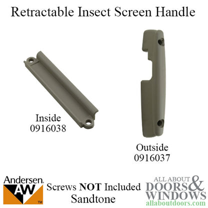 Andersen Retractable Insect Screen Exterior Handle, June 200