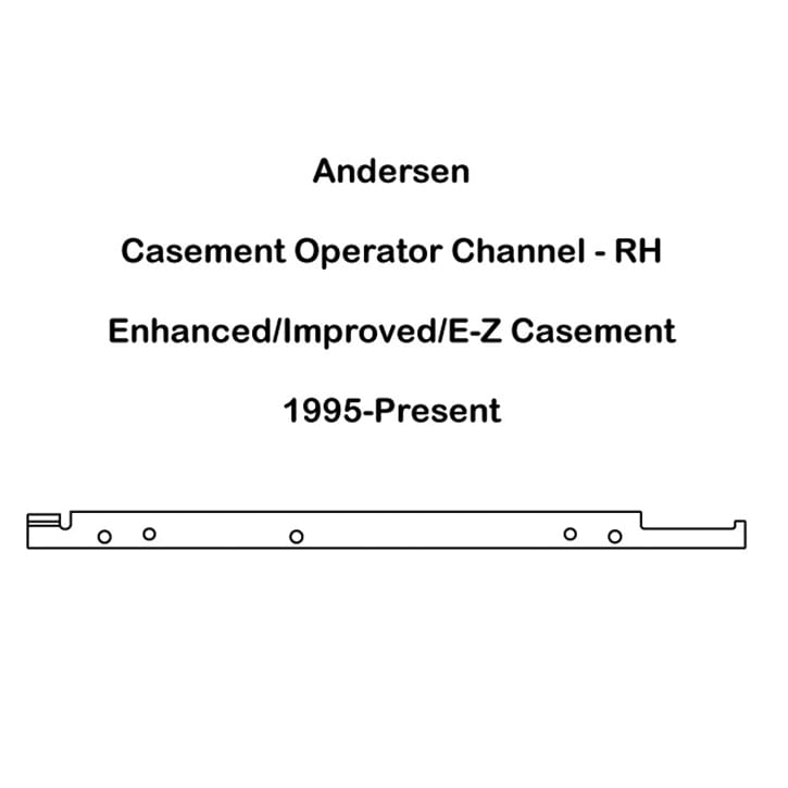 Andersen Window Straight Arm Operator Channel / Track, Strai