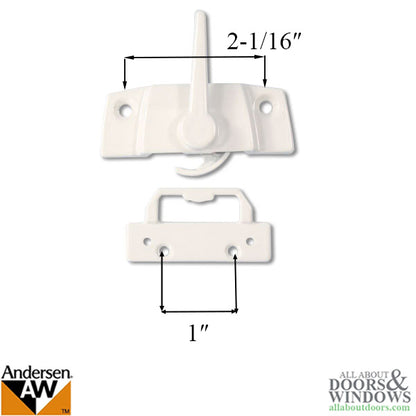 Discontinued Andersen Sash Lock and Keeper OLD STYLE Double