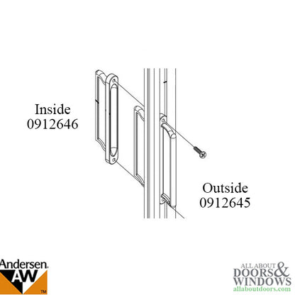 Andersen Retractable Insect Screen Exterior Handle, August 2