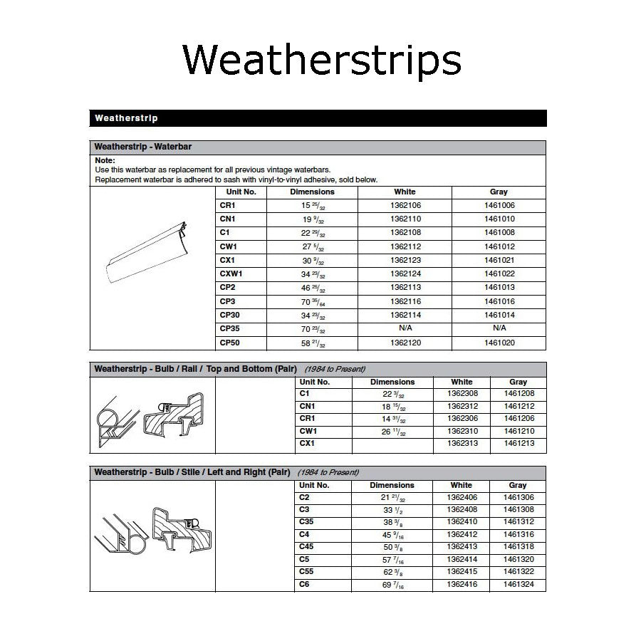 Andersen Perma-Shield Casement Windows - Weatherstrip - Wate