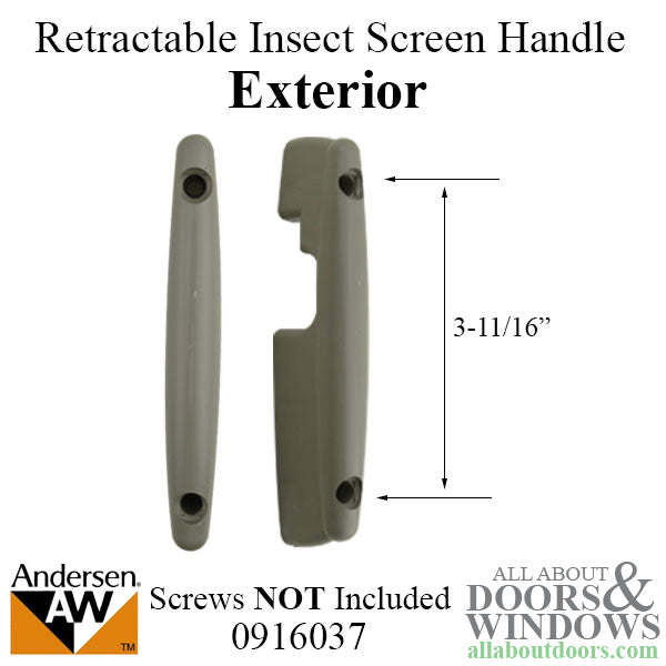 Andersen Retractable Insect Screen Exterior Handle, June 200