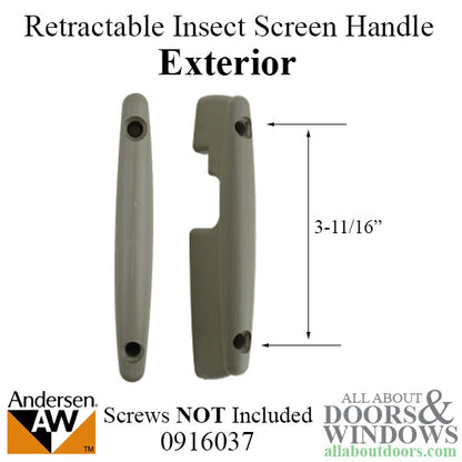 Andersen Retractable Insect Screen Exterior Handle, June 200