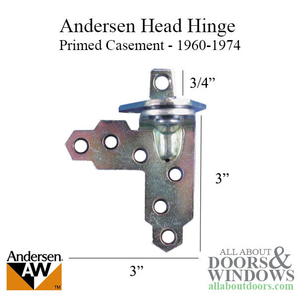 Andersen Window - Primed Casement Head Hinge, Head - Right