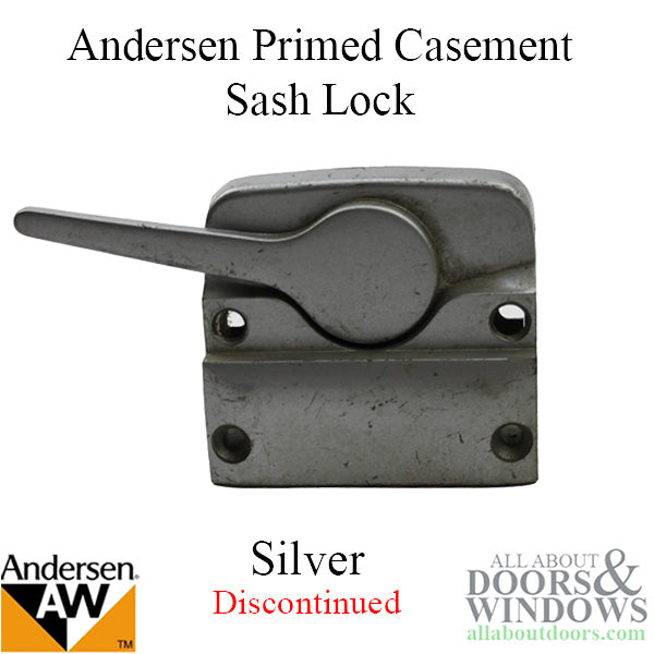 Andersen Primed Casement Sash Lock, Left Hand (1945-1974) - Silver, Blemished