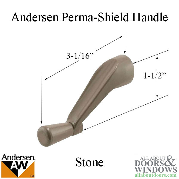 Andersen Window Perma-Shield Operator Crank Handle - Stone