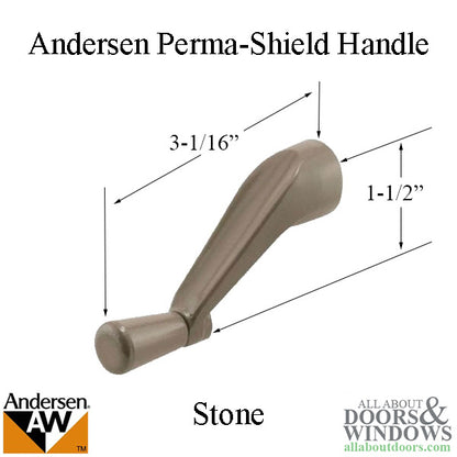 Andersen Window Perma-Shield Operator Crank Handle - Stone