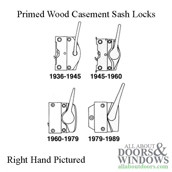 Andersen Casement Sash Lock 1945-1960 - Left, Bronze