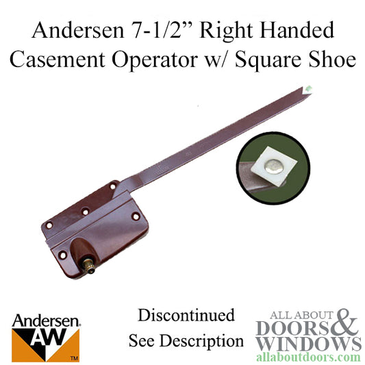 Discontinued Andersen Right Hand 7-1/2" Casement Operator Only