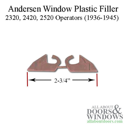 Andersen Plastic Filler for 2320, 2420, 2520 Operators (1936-1945