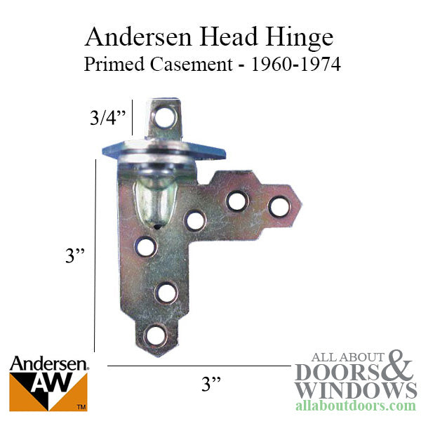 Andersen Window - Head Hinge, Primed Casement, Head - Left H